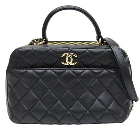 chanel small bowling bag with chain|Chanel vintage bowler bag.